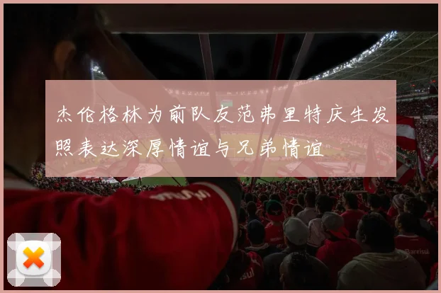 杰伦格林为前队友范弗里特庆生发照表达深厚情谊与兄弟情谊